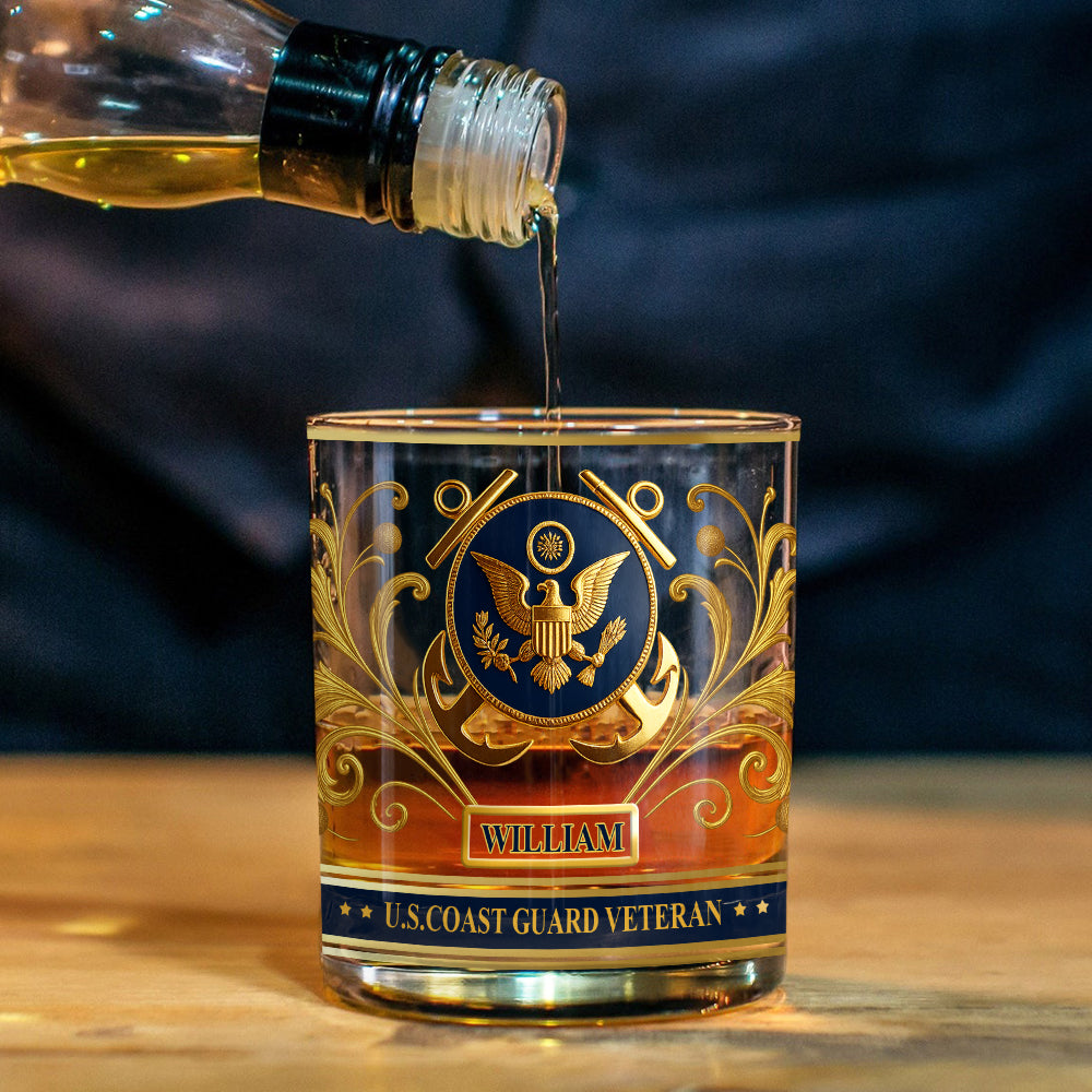 This We'll Defend - Personalized Veteran Whiskey Glass