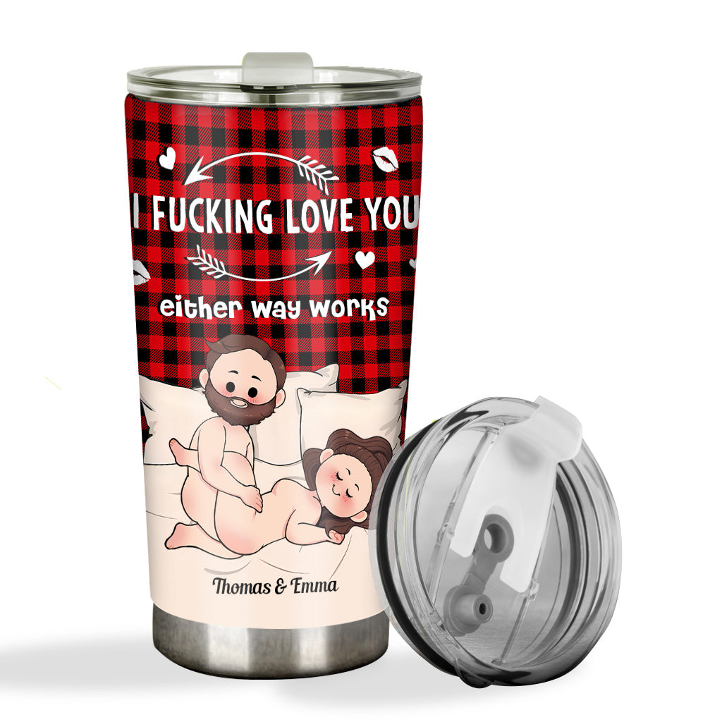 I Love You - Personalized Couple Tumbler