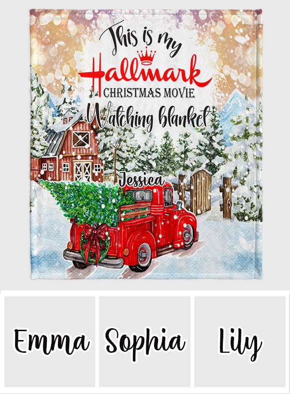Christmas Movie Watching - Personalized Blanket