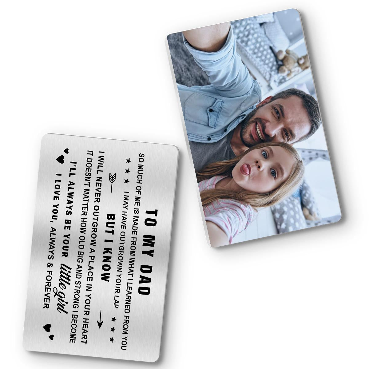 To My Dad - Gift for dad, grandma, grandpa, mom, uncle, aunt - Personalized Wallet Insert Card