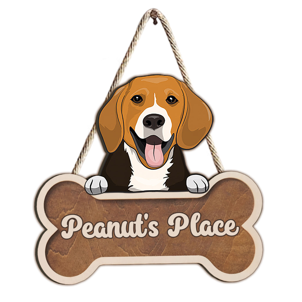 Buddy's Place - Personalized Dog Wood Sign