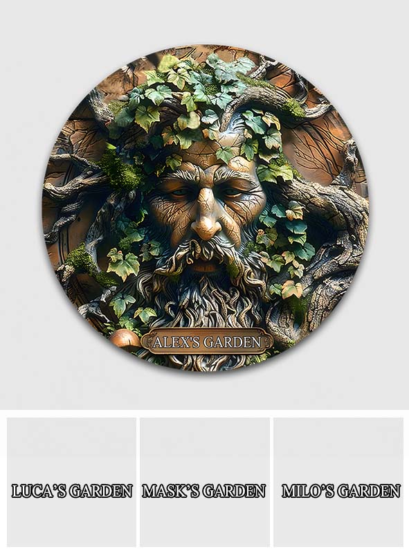 My Garden - Personalized Gardening Round Metal Sign