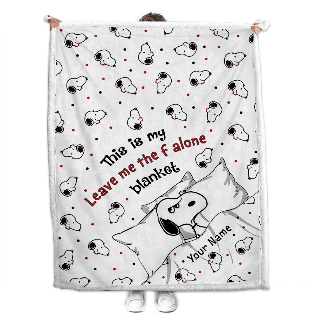 This Is My Leave Me Alone Blanket - Personalized Blanket