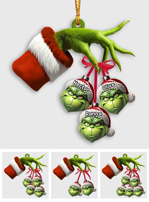 Merry Christmas - Personalized Family Ornament