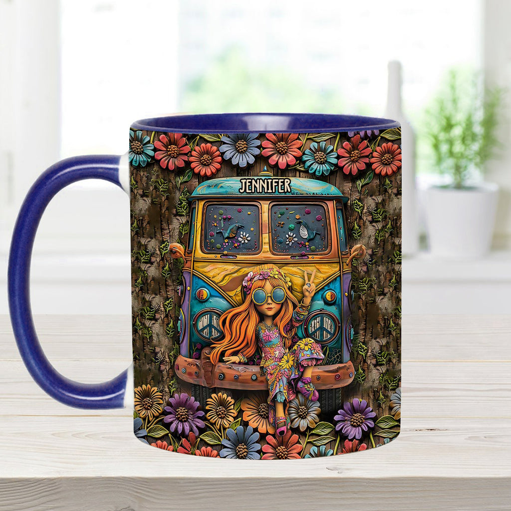 Awesome Caravan - Personalized Hippie Accent Mug