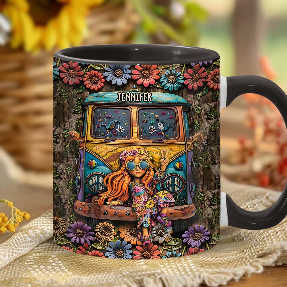 Awesome Caravan - Personalized Hippie Accent Mug