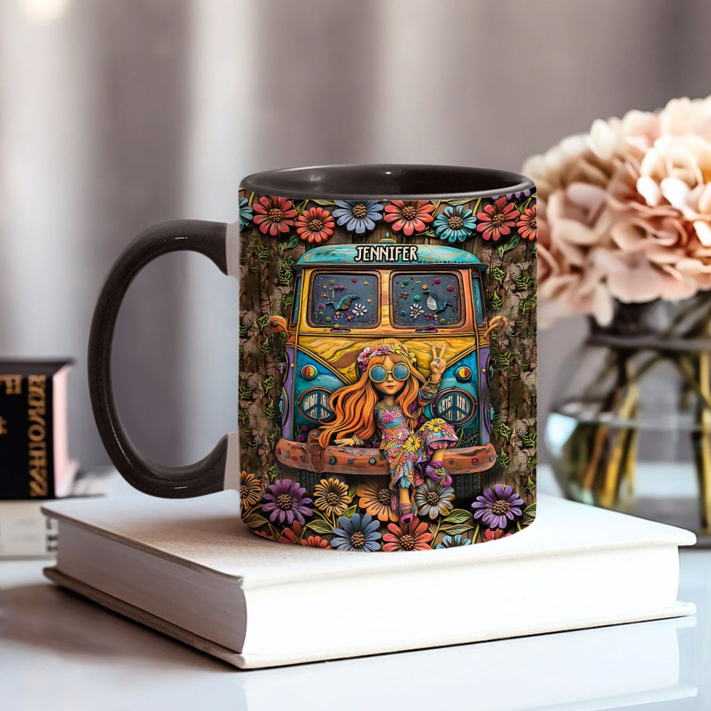 Awesome Caravan - Personalized Hippie Accent Mug