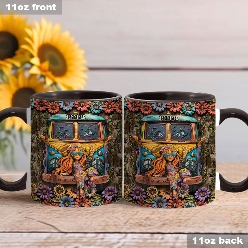 Awesome Caravan - Personalized Hippie Accent Mug