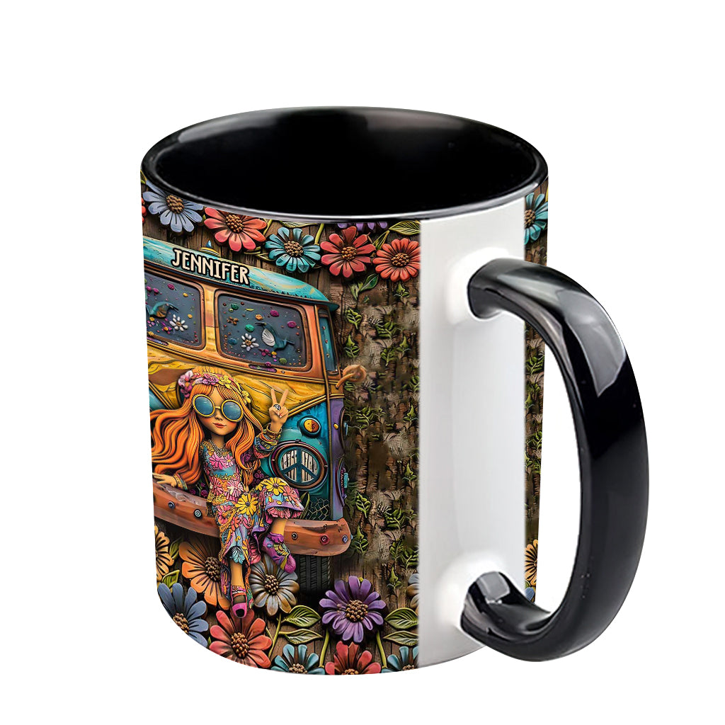 Awesome Caravan - Personalized Hippie Accent Mug