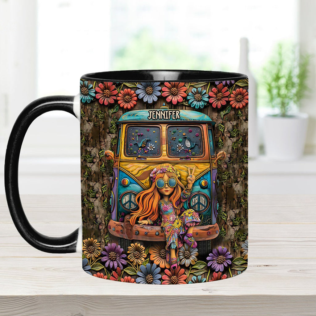 Awesome Caravan - Personalized Hippie Accent Mug