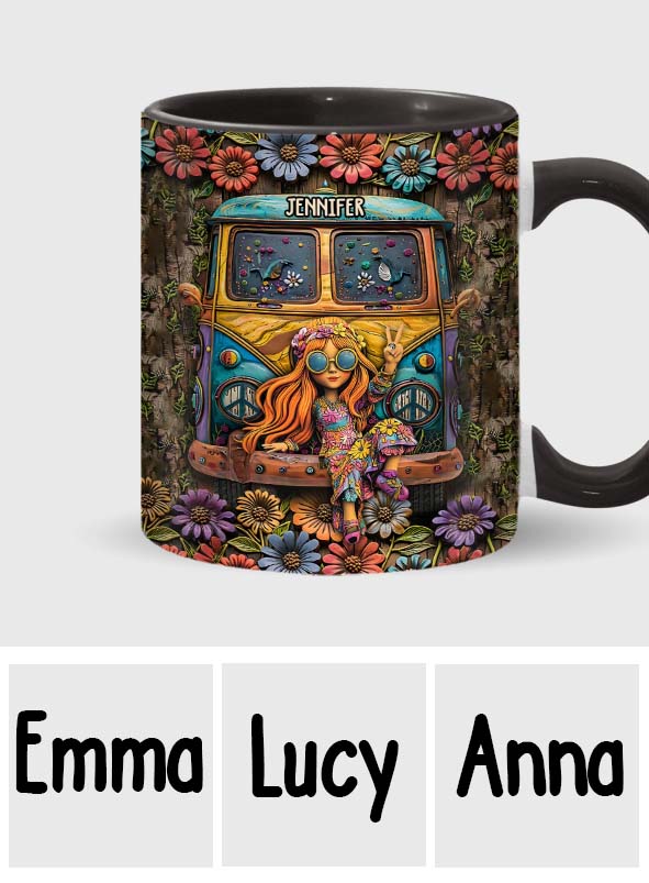 Awesome Caravan - Personalized Hippie Accent Mug