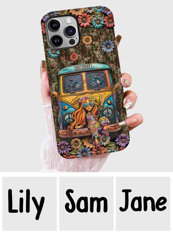 Cute Caravan - Personalized Hippie Full Print Phone Case