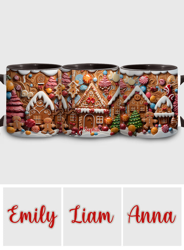 Christmas Movie Watching Mug Ginger Bread - Personalized Family Accent Mug