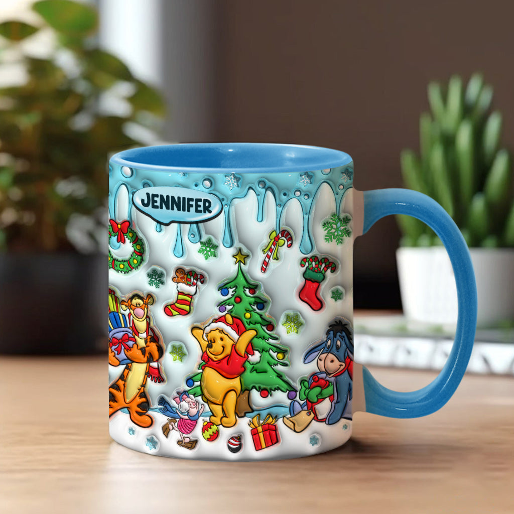 Merry Christmas - Personalized Mouse Accent Mug