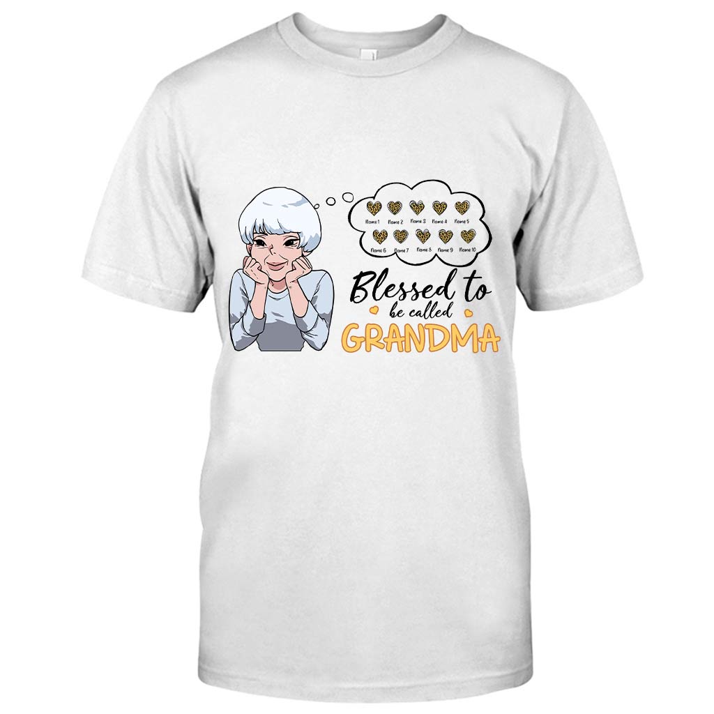 Blessed To Be Called Grandma - Personalized T-shirt and Hoodie