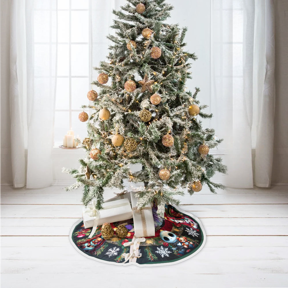 Merry Christmas - Personalized Nightmare Tree Skirt
