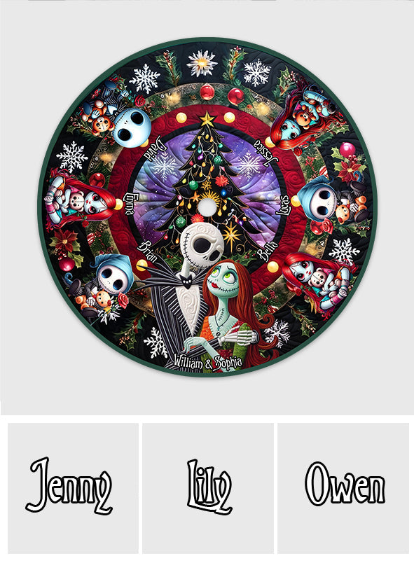 Merry Christmas - Personalized Nightmare Tree Skirt