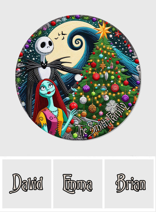 Merry Christmas - Personalized Nightmare Tree Skirt