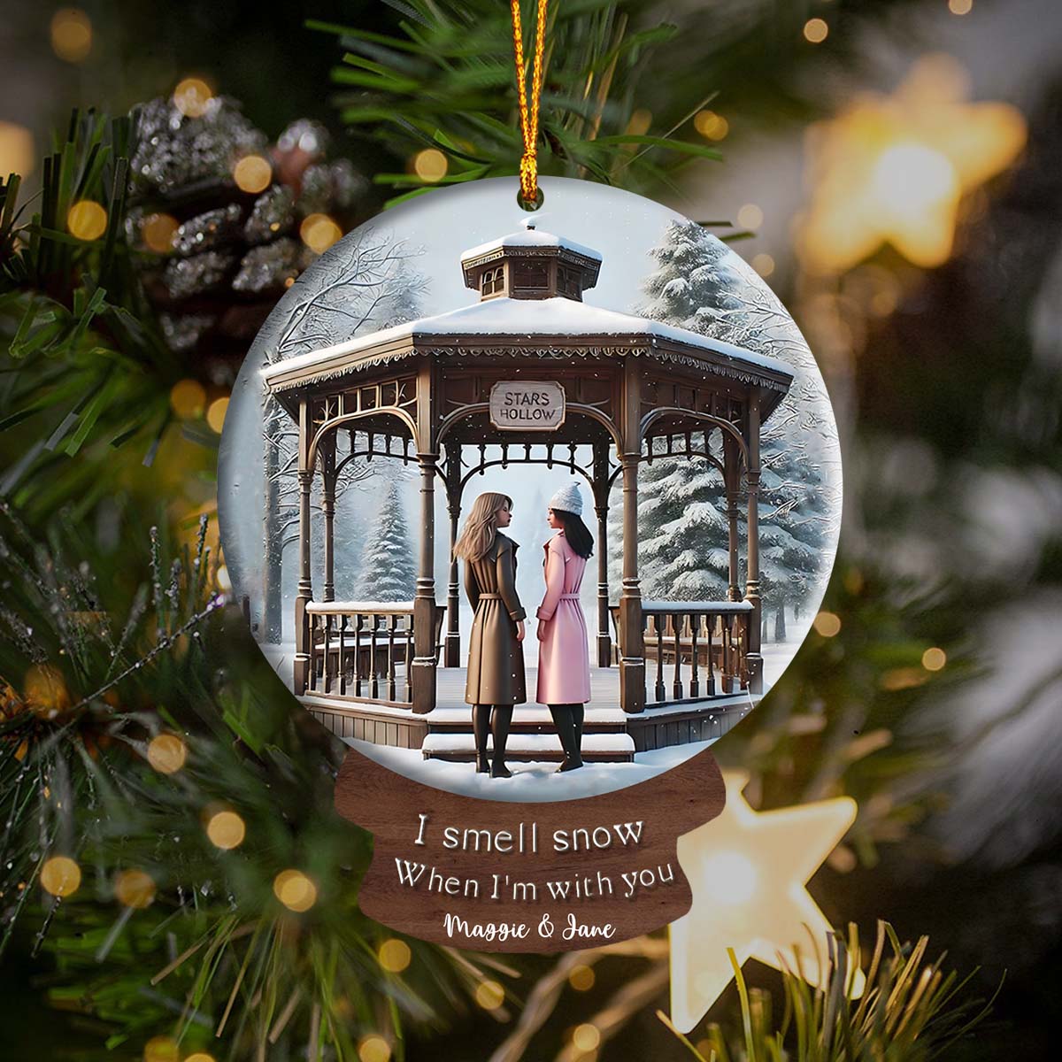 I Smell Snow - Personalized Ornament