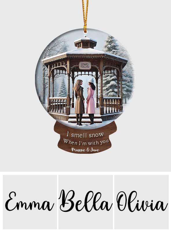 I Smell Snow - Personalized Ornament