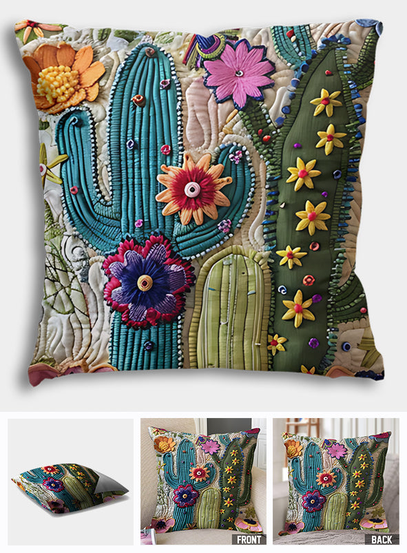 Cactus Garden - Gardening Throw Pillow