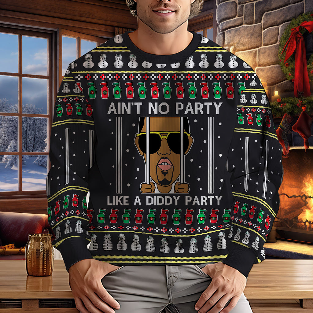 Ain't No Party - Personalized Ugly Sweater