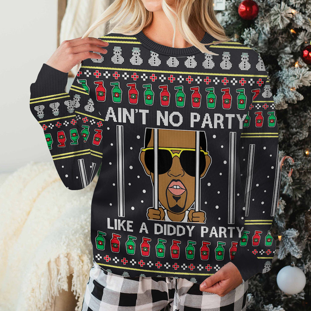 Ain't No Party - Personalized Ugly Sweater