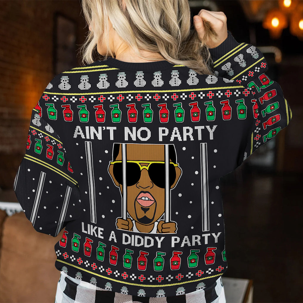 Ain't No Party - Personalized Ugly Sweater