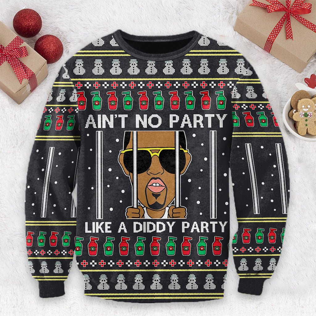 Ain't No Party - Personalized Ugly Sweater