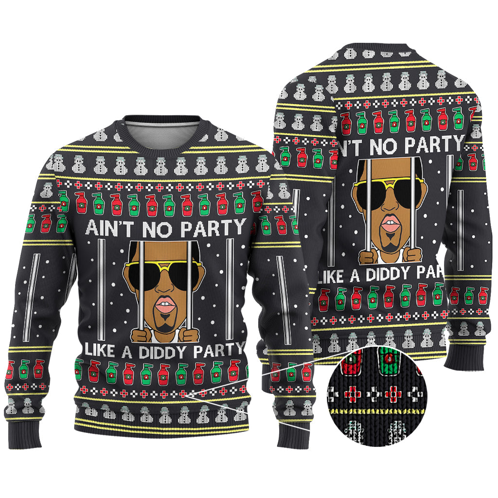 Ain't No Party - Personalized Ugly Sweater