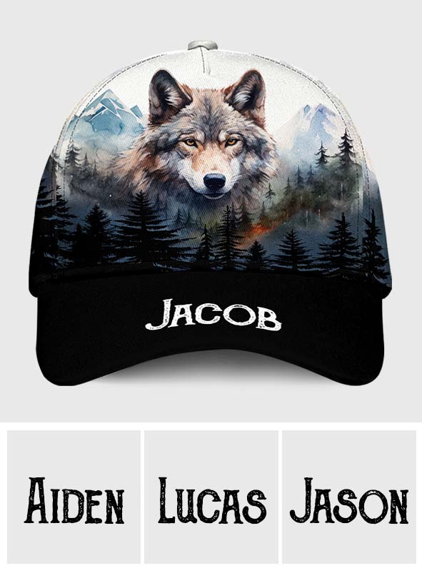 Awesome wolf - Personalized Wolf Classic Cap
