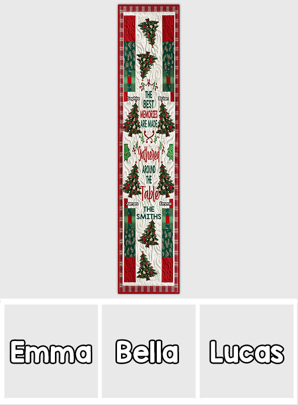 Best Memories - Personalized Family Table Runner