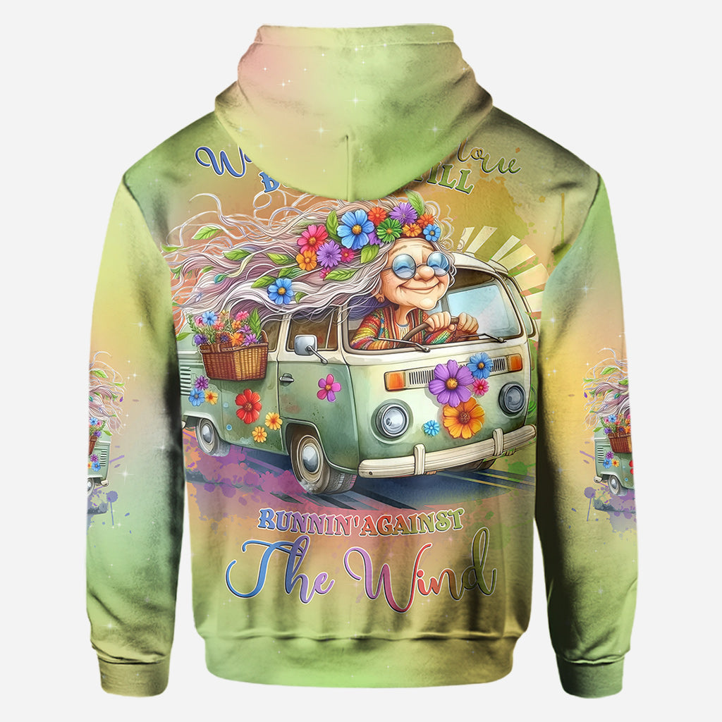 Running Against The Wind - Personalized Hippie All Over Shirt