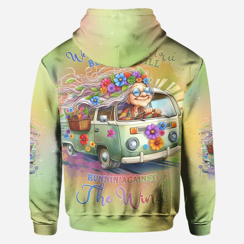 Running Against The Wind - Personalized Hippie All Over Shirt
