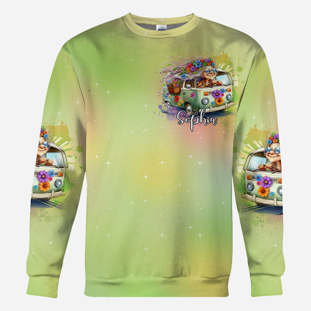 Running Against The Wind - Personalized Hippie All Over Shirt