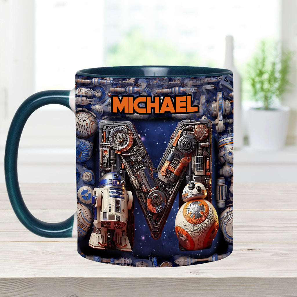 The Force Letter - Personalized The Force Accent Mug
