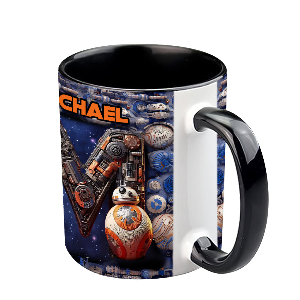 The Force Letter - Personalized The Force Accent Mug