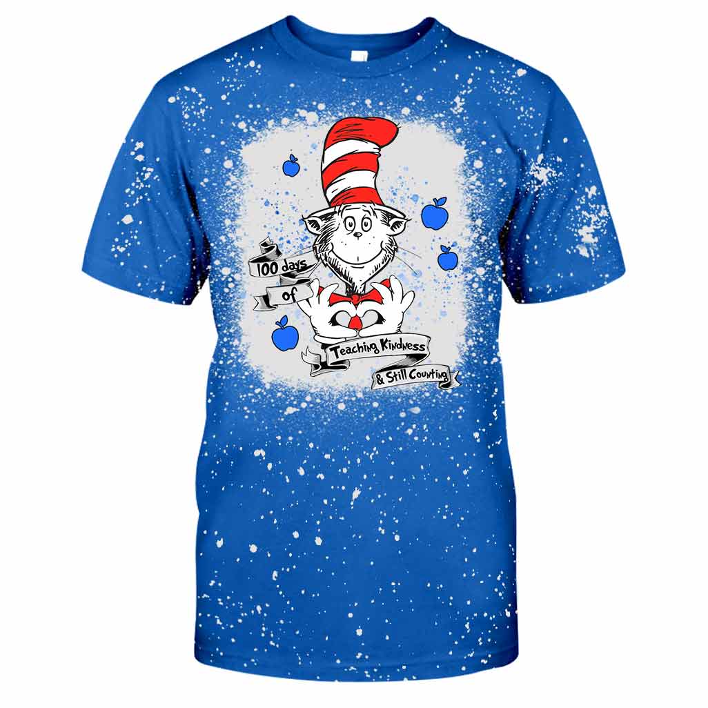 100 Days Of Teaching Kindness - Handmade Bleached Shirts