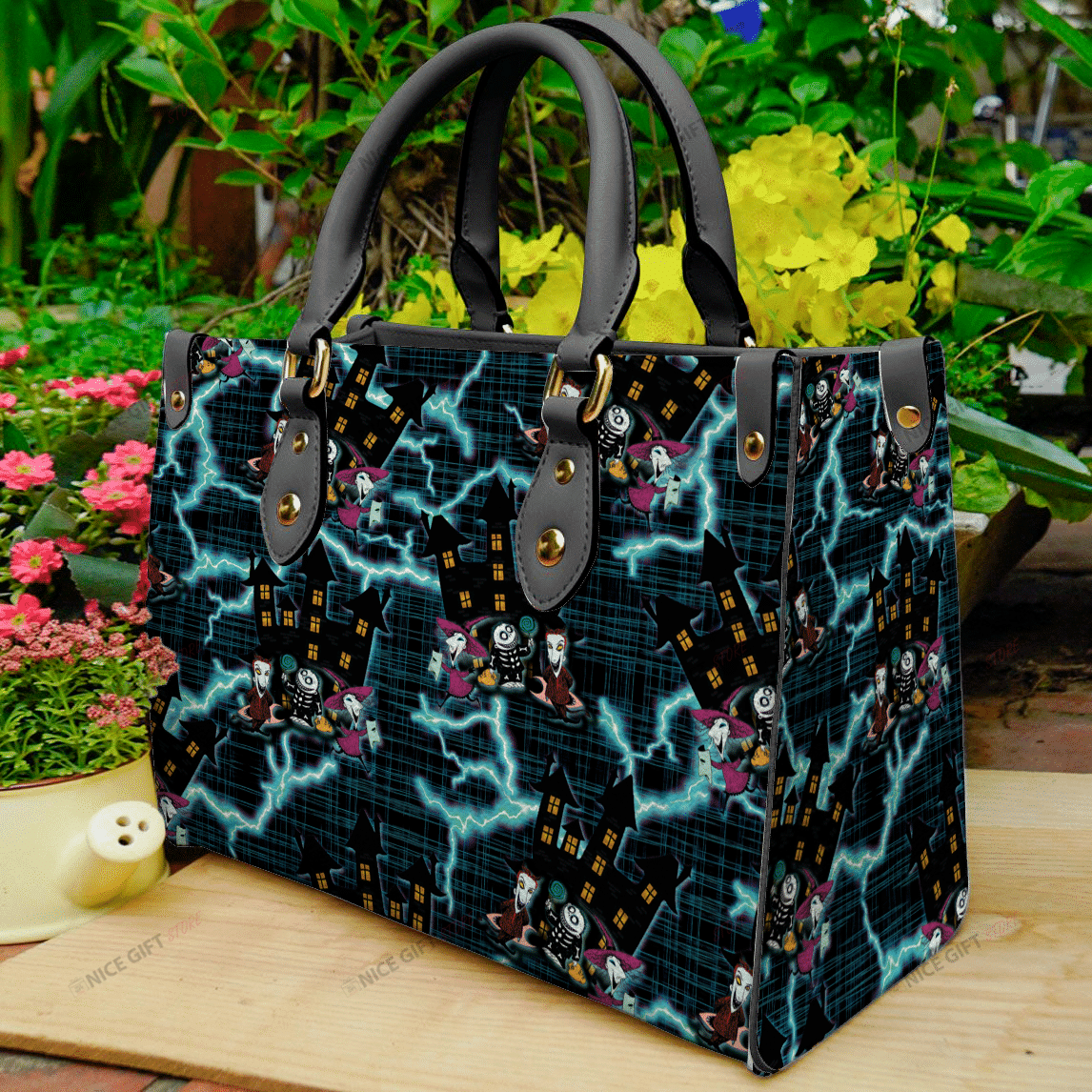 Spooky Night Nightmare Leather Handbag 0523