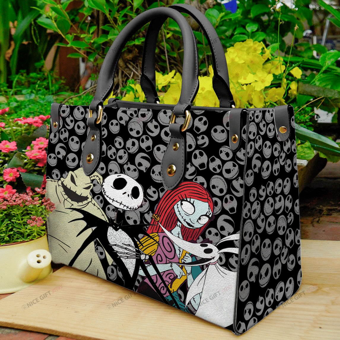Spooky Night Nightmare Leather Handbag 0523