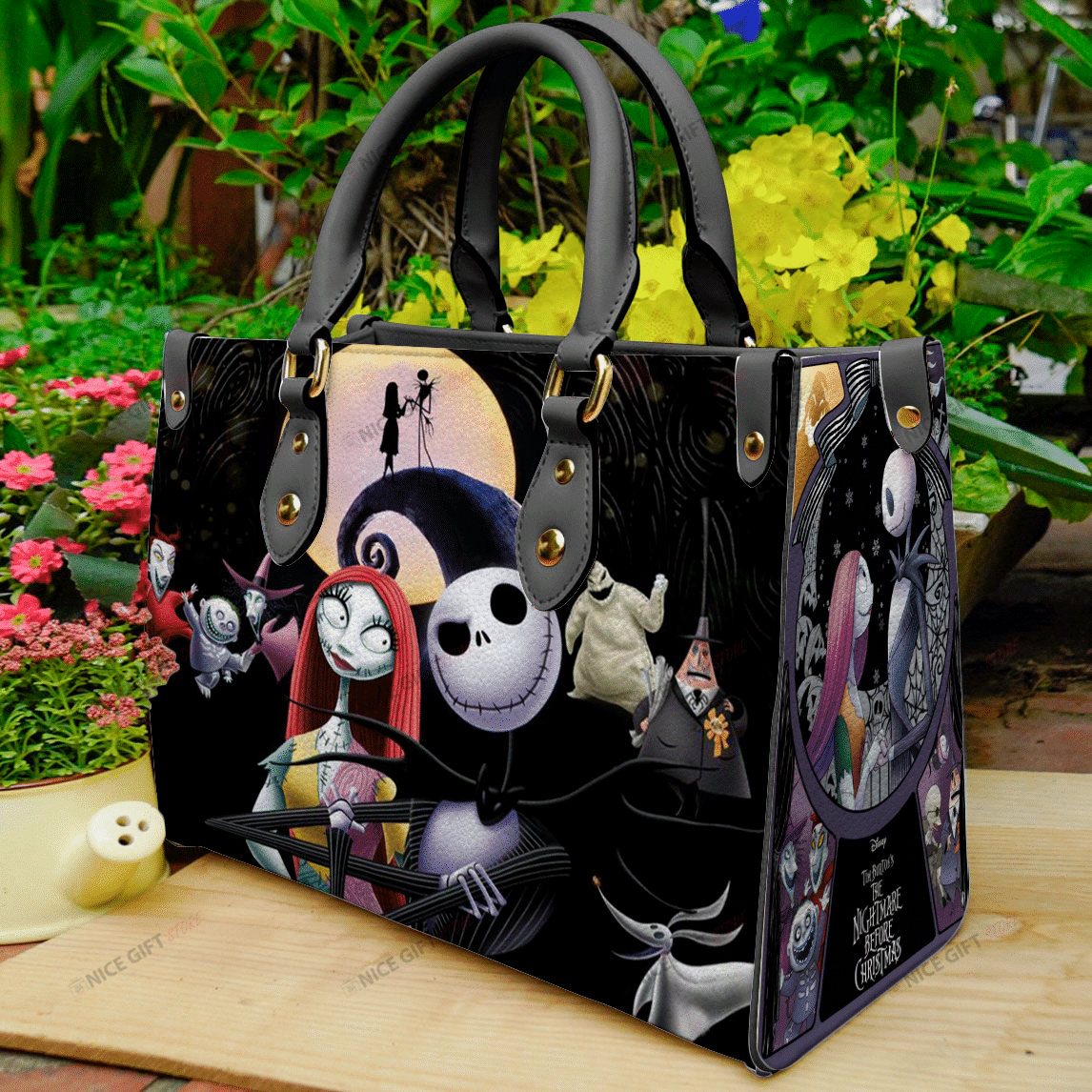 Spooky Night Nightmare Leather Handbag 0523