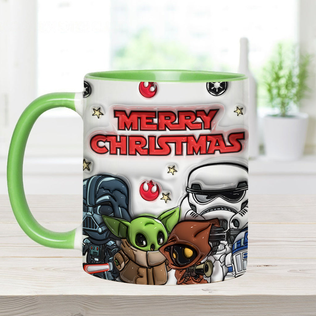 May The Christmas Be With You - Personalized The Force Accent Mug
