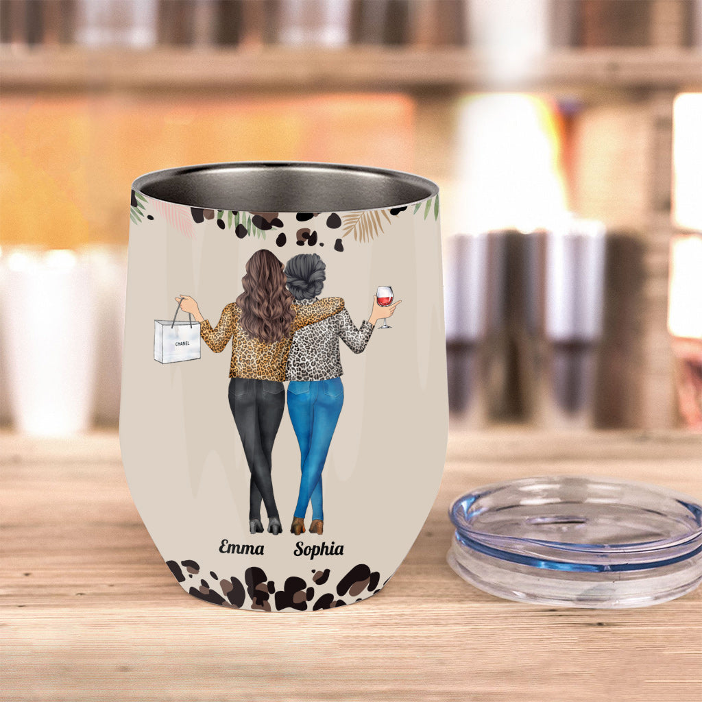 Our Friendship - Personalized Bestie Wine Tumbler