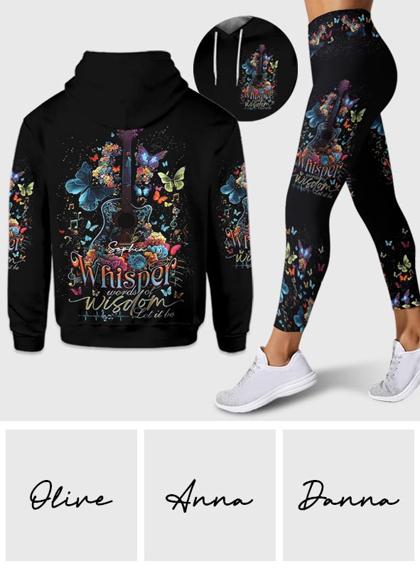 Whisper Words Of Wisdom - Personalized Hippie Hoodie and Leggings
