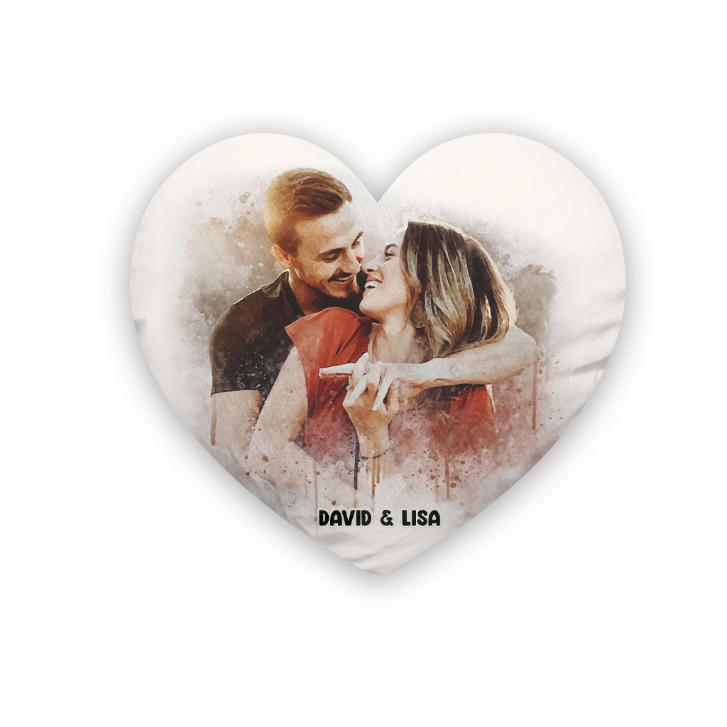 You & Me - Personalized Couple Shaped Pillow