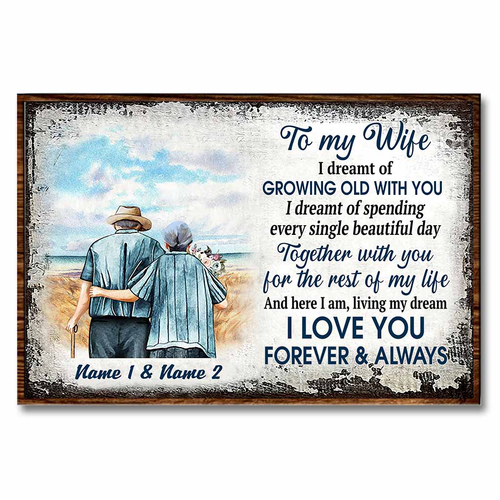 I Love You Forever And Always - Personalized Couple Poster