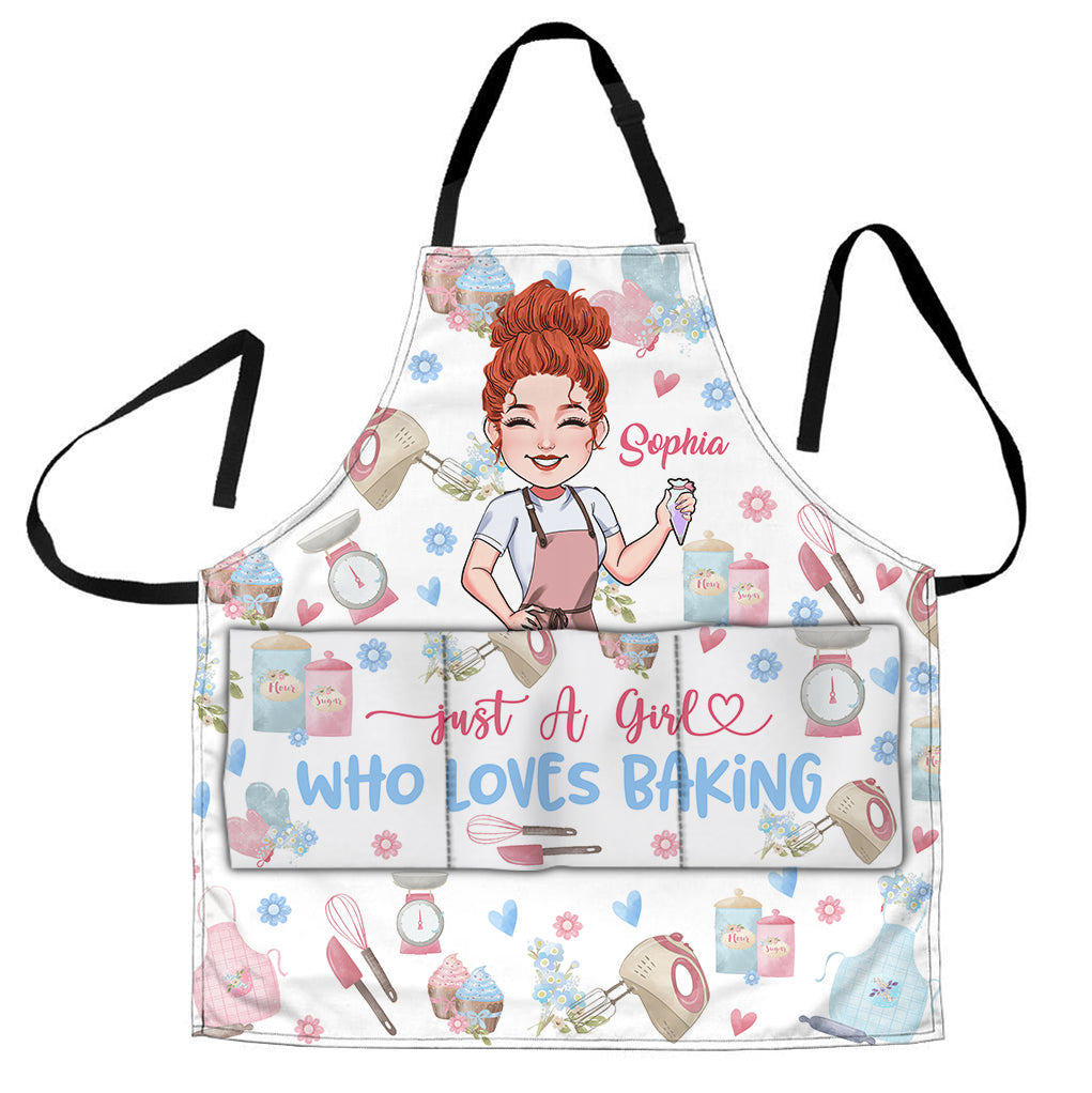 Just A Girl Who Loves Baking - Personalized Baking Apron