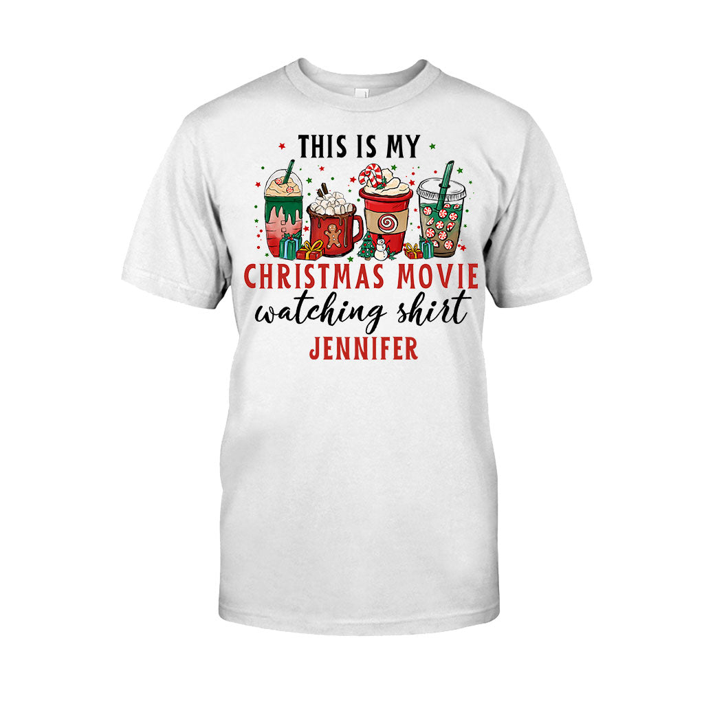 This Is My Xmas Movie Watching Shirt - Personalized Christmas T-shirt And Hoodie