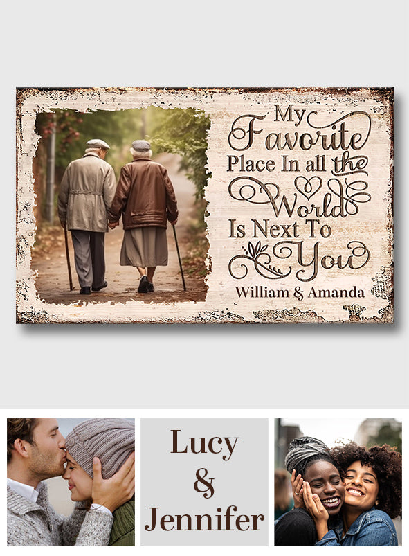 My Favorite Place - Personalized Couple Canvas And Poster
