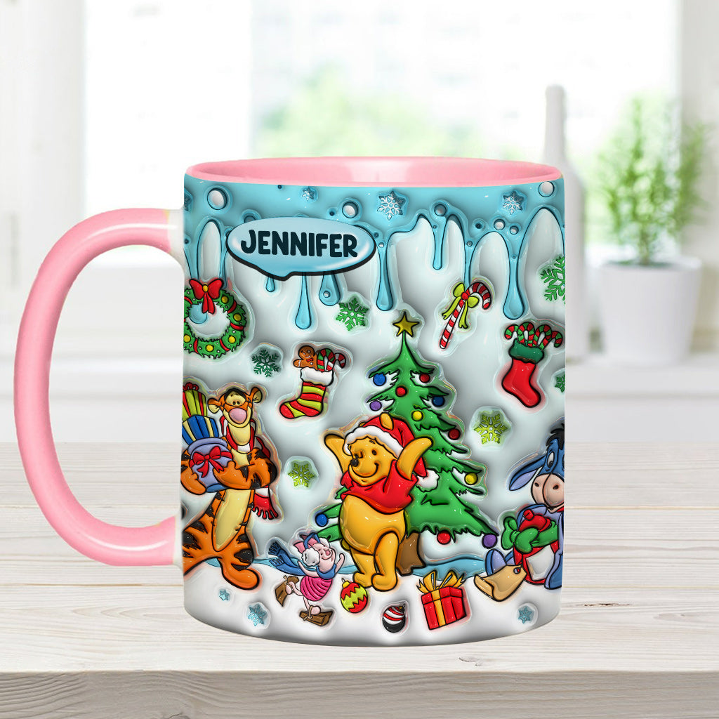 Merry Christmas - Personalized Mouse Accent Mug